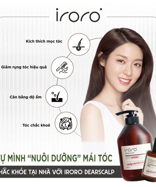 dầu gội giảm rụng tóc Iroro Dearscalp dành cho nữ