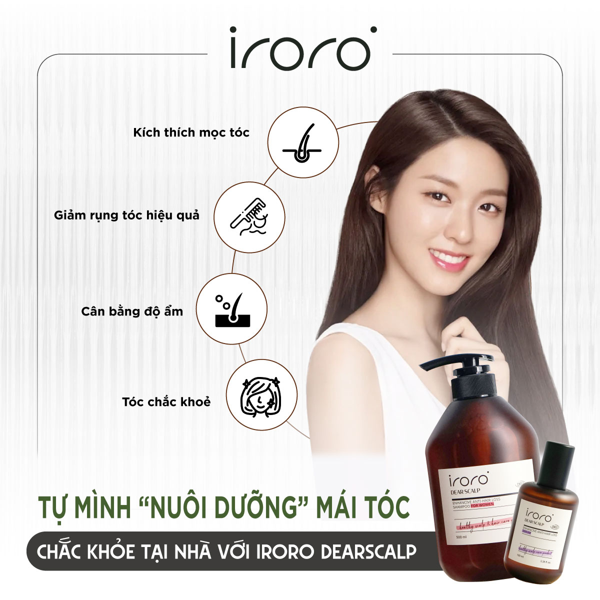Serum giảm rụng tóc Iroro Dearscalp