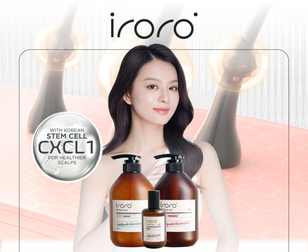 dầu gội giảm rụng tóc iroro