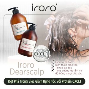 Dầu gội giảm rụng tóc triệt để với thành phần CXCL1 từ tế bào gốc mô mỡ Iroro Dearscalp